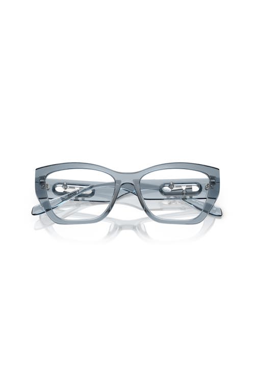 Michael Kors 54mm Square Optical Glasses In Gray