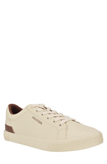 Tommy Hilfiger Men's Rocci Low Top Lace Up Sneakers In Natural