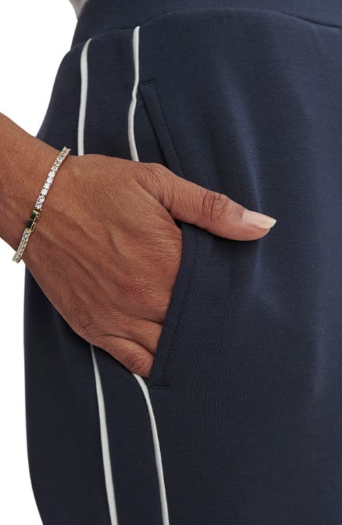 Varley The Slim Piped Pants In Navy