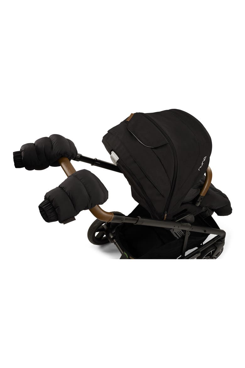Winter Stroller Muff & Mitten Set, Alternate, color, CAVIAR
