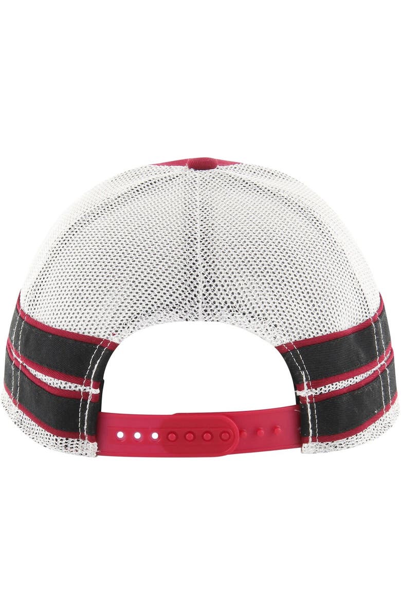 '47 Men's '47 Cardinal Arkansas Razorbacks Straight Eight Adjustable Trucker Hat, Alternate, color,