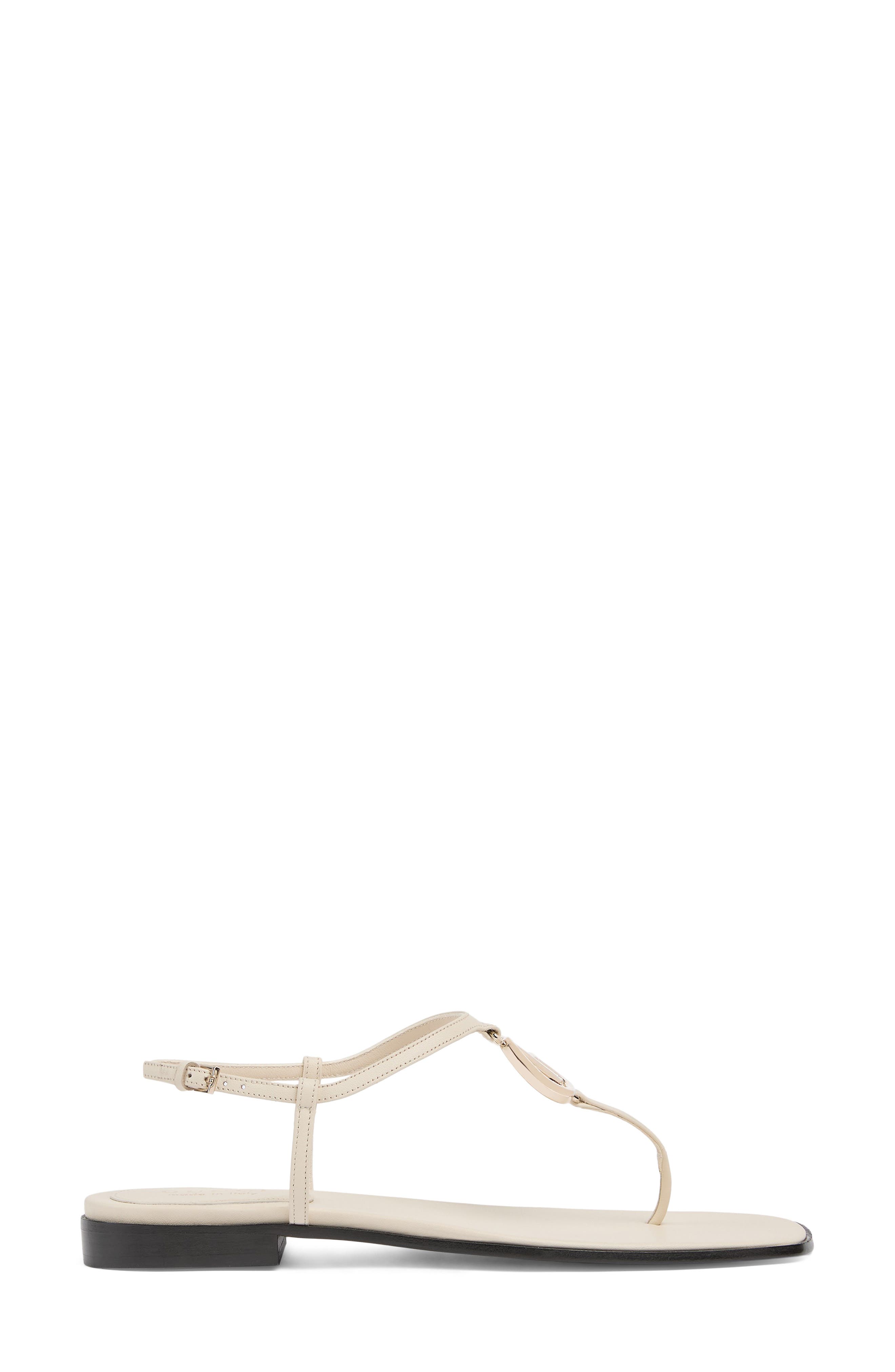 Marmont GG T-Strap Sandal, Alternate, color, IVORY