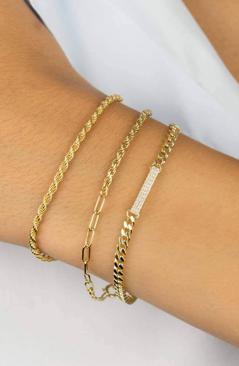 BY ADINA EDEN Adina's Jewels Rope Chain Bracelet, Alternate, color,