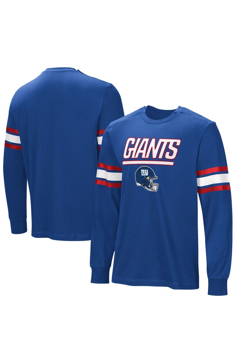 NFL Men's  Royal New York Giants Hands Off Long Sleeve Adaptive T-Shirt, Alternate, color, 