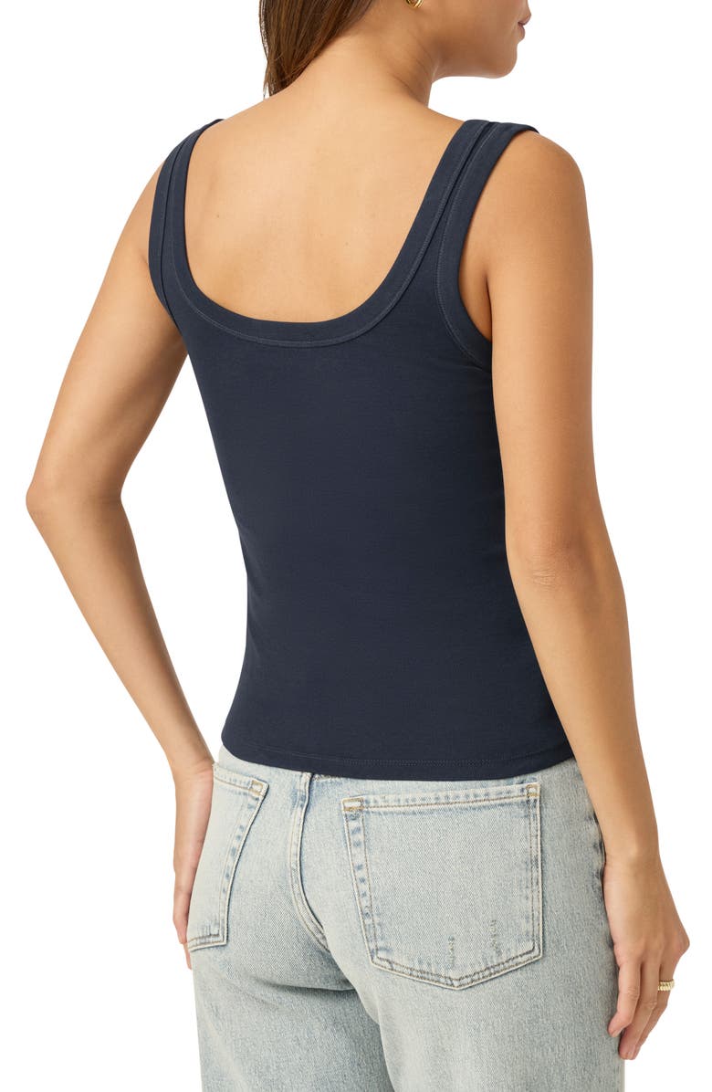 Splendid Faye Scoop Neck Tank, Alternate, color, Navy