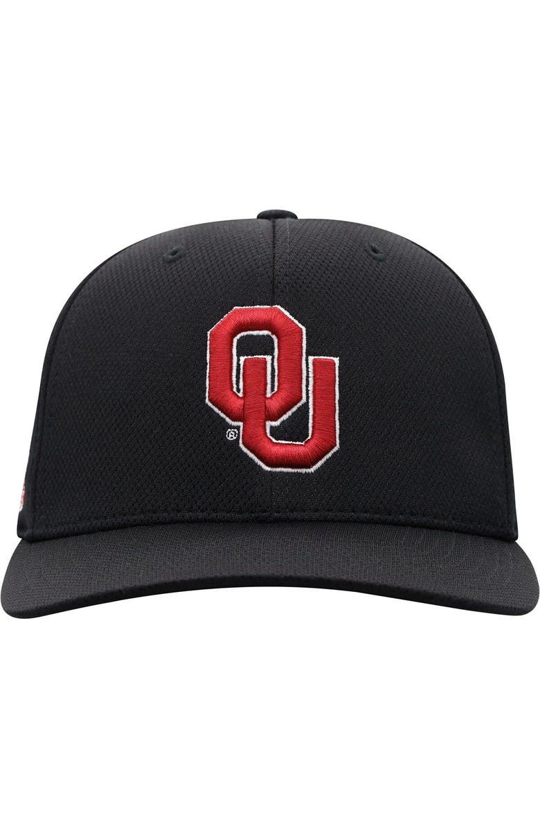 TOP OF THE WORLD Men's Top of the World Black Oklahoma Sooners Reflex Logo Flex Hat, Alternate, color, Black