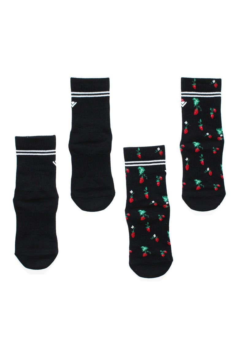 2-Pack Classic Crew Grip Socks, Alternate, color, BLACK MULTI