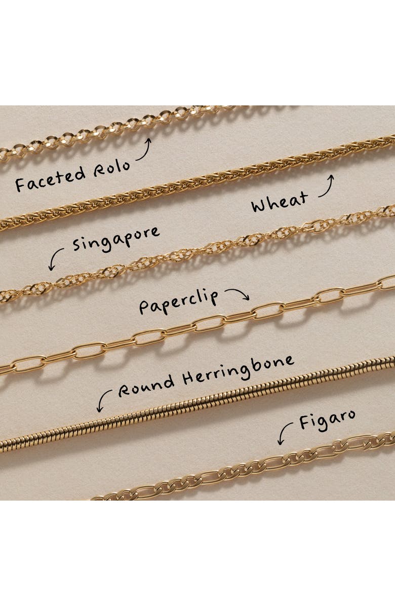 Alex and Ani Singapore Chain Layering Necklace, Alternate, color, Gold