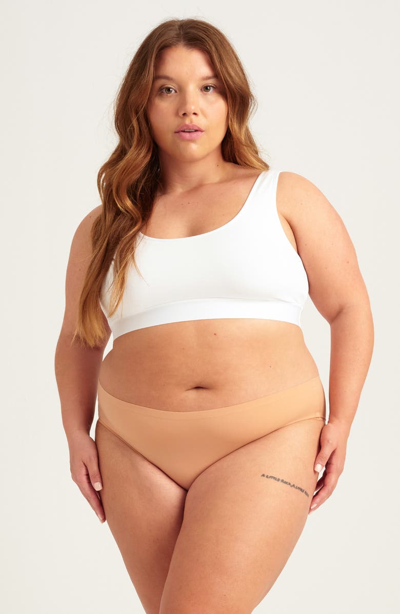 Saalt Seamless Briefs, Alternate, color, Beige