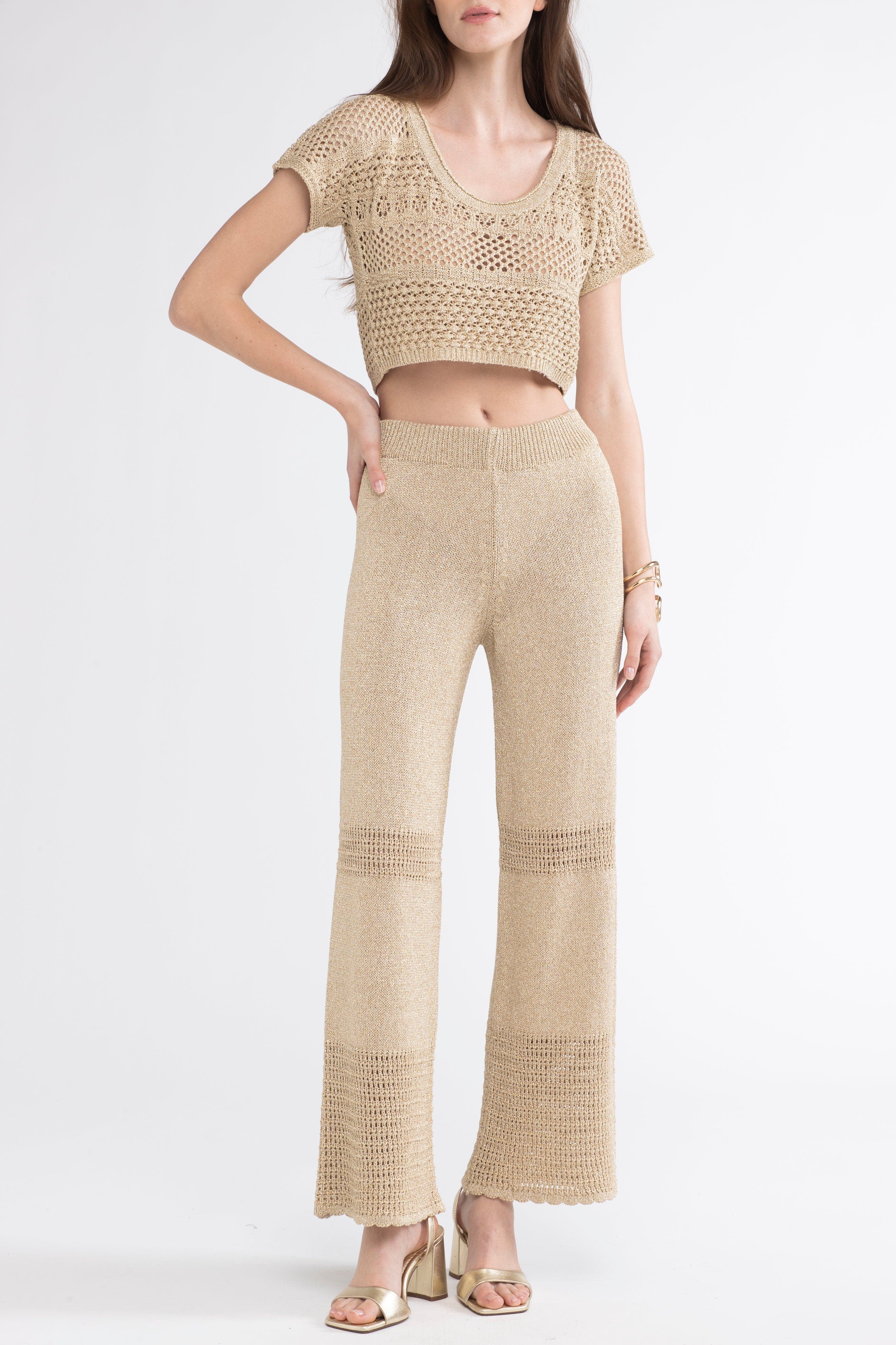 Tina Crochet Cover-Up Pants - image 5