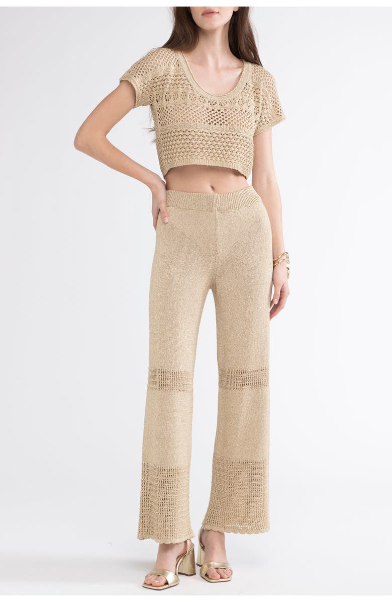 Sunday St. Tropez Tina Crochet Cover-Up Pants, Main, color,