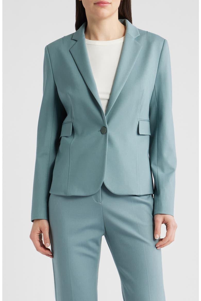 Jia Water Repellent Blazer, Main, color, REEF