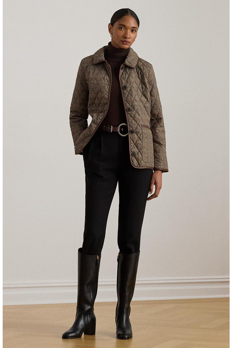 Quilted Jacket, Alternate, color, HERITAGE PLAID