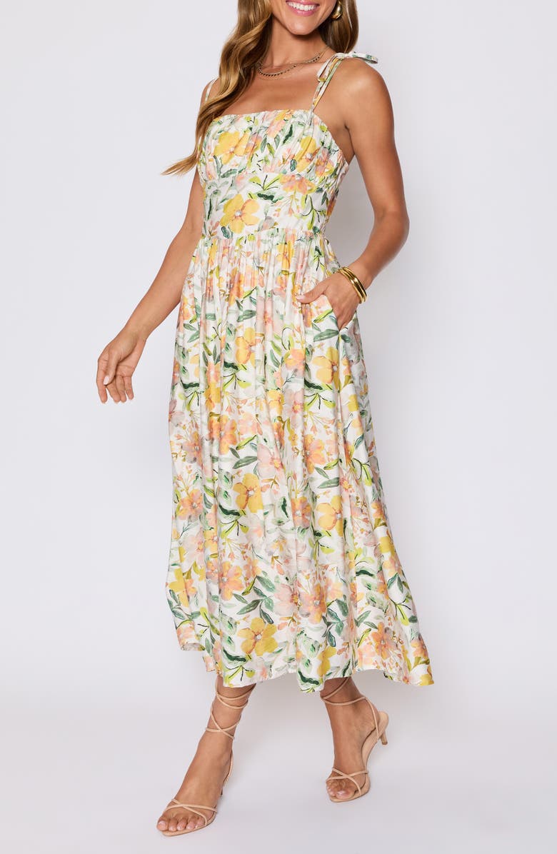 VICI Collection Emory Floral Sundress, Alternate, color, Ivory Floral