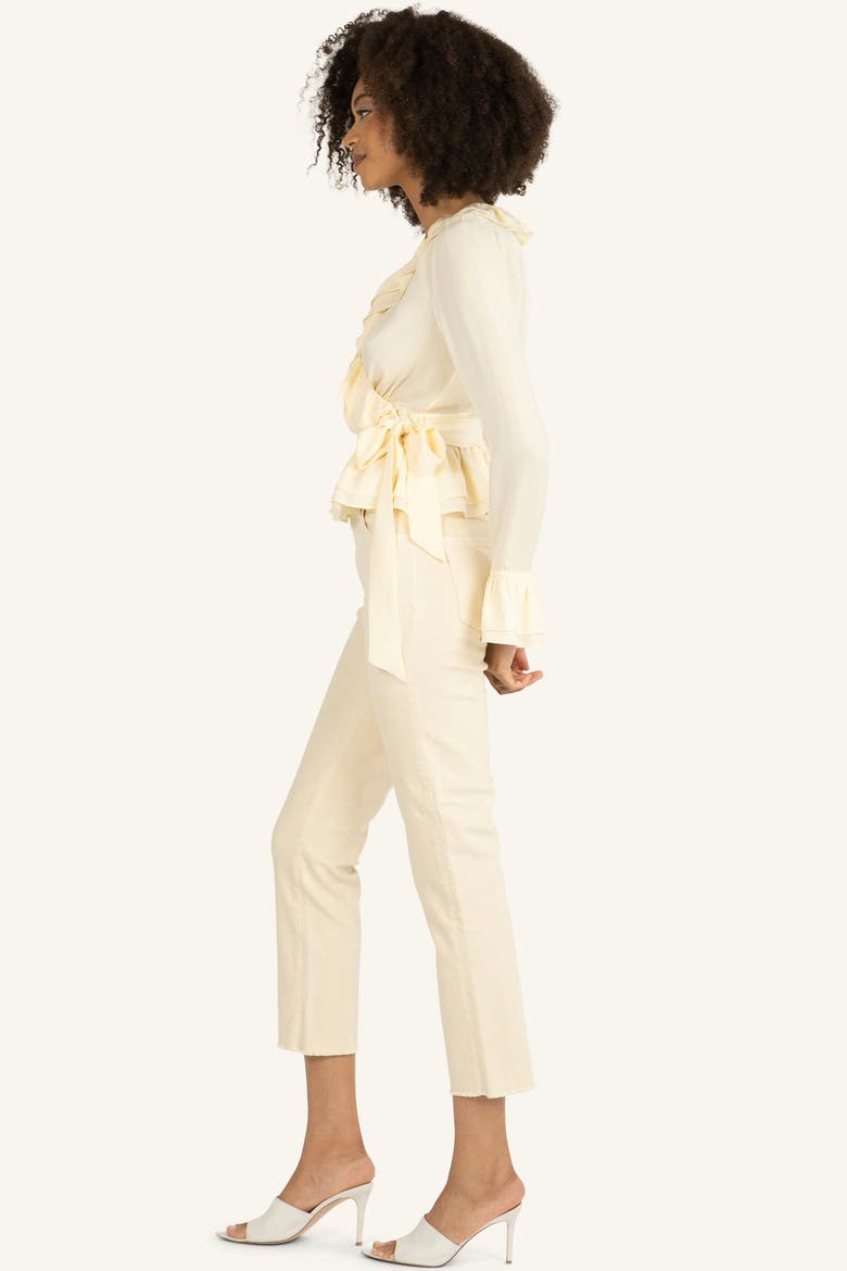 Noelle Blouse, Alternate, color, Crème