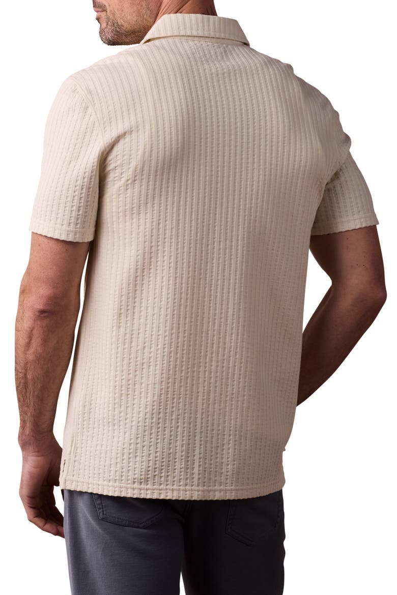 Getaway Short Sleeve Knit Button-Up Shirt, Alternate, color, STONE