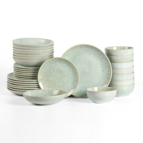 Riley 32-Piece Dinnerware Set Stoneware, Service for 8