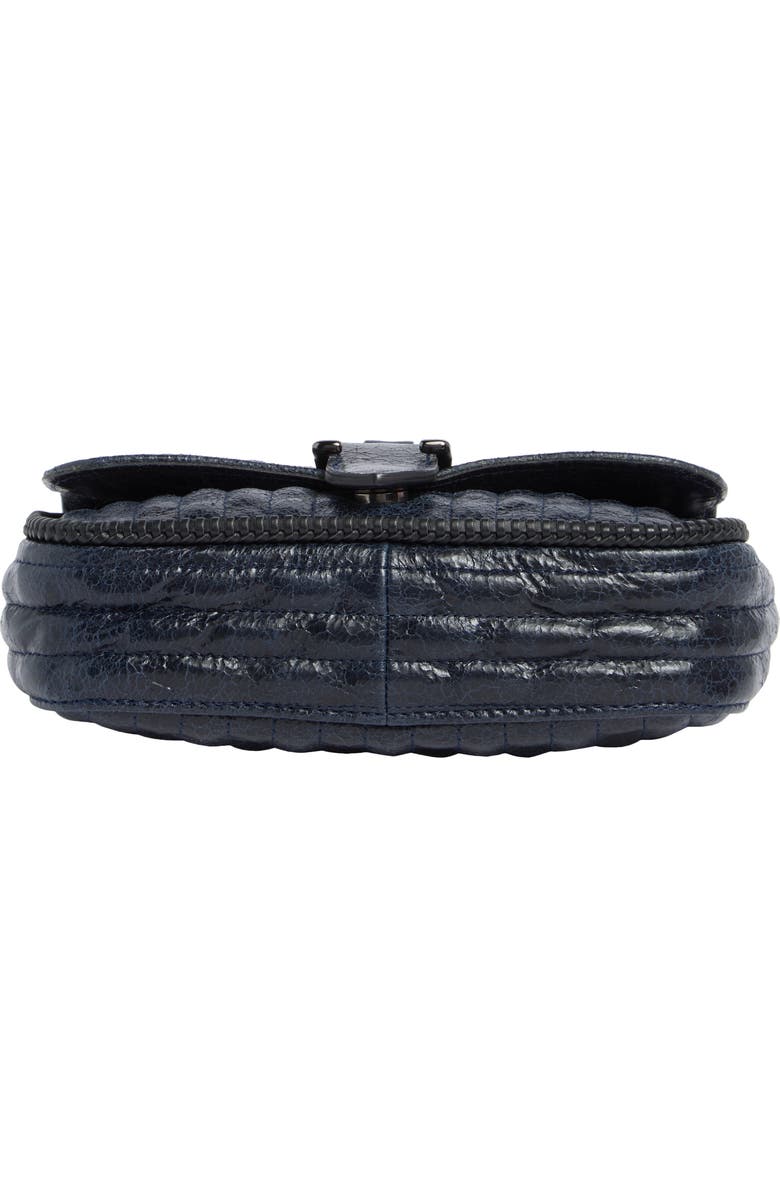 Longchamp Amazone Matelasse Leather Crossbody Bag, Alternate, color, Navy