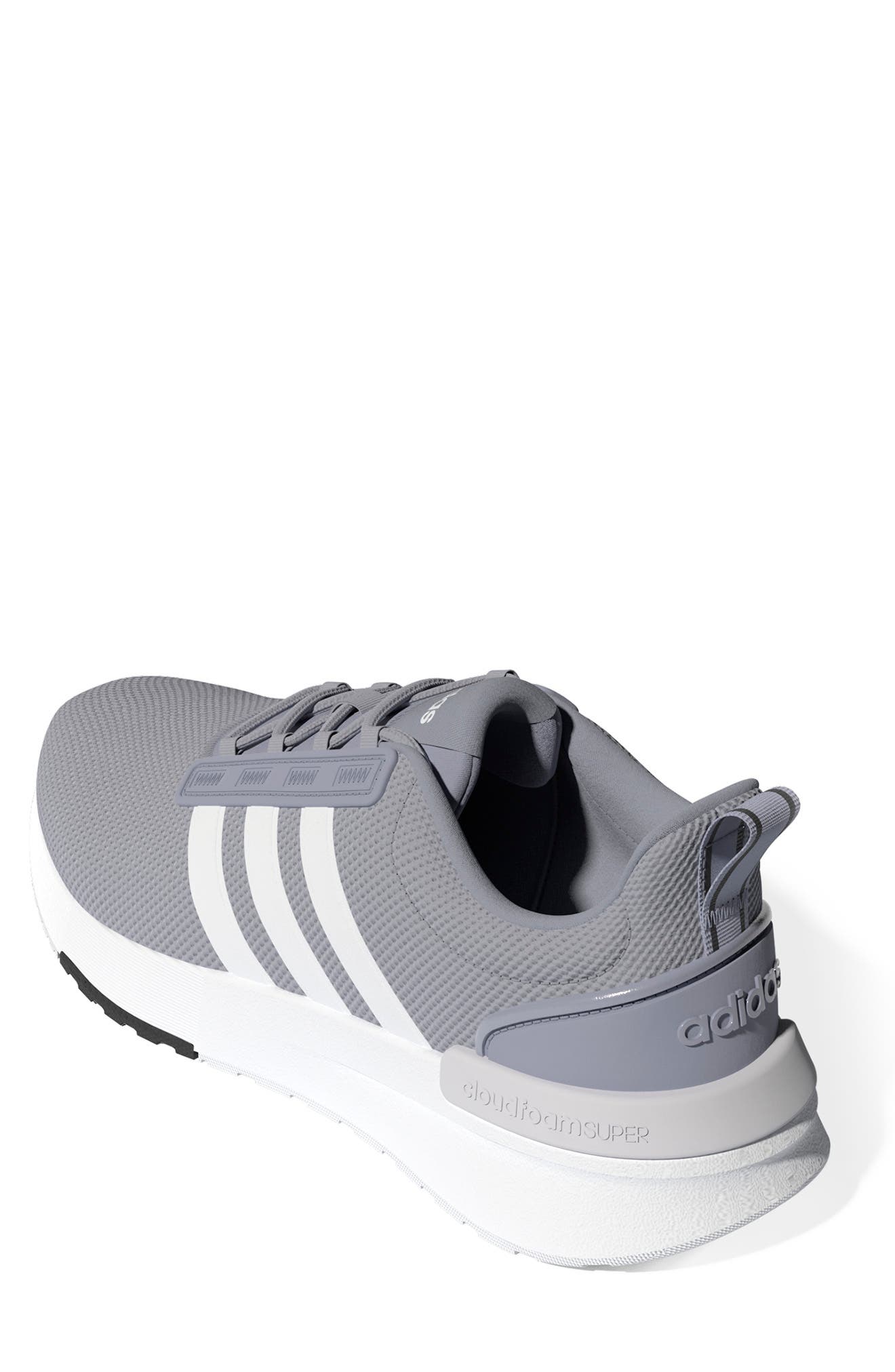 Racer Sneaker, Alternate, color, HALO SILVER/ WHITE/ DASH GREY