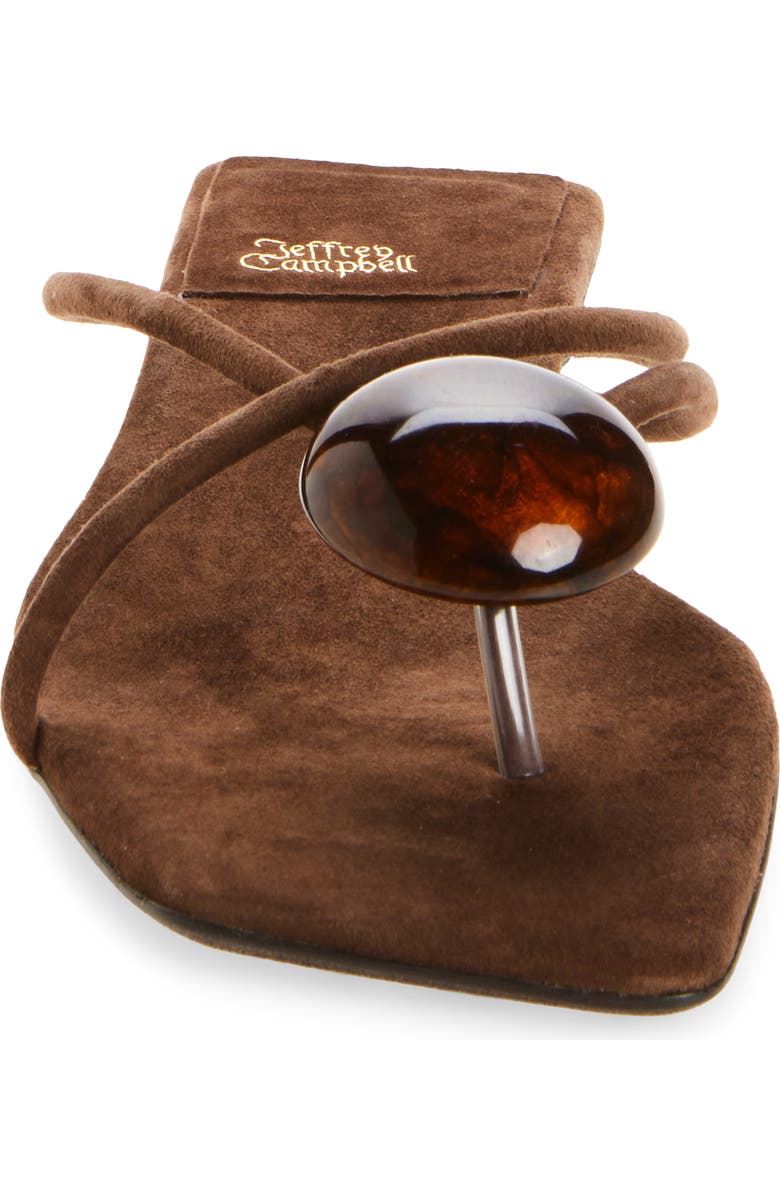 Jeffrey Campbell Cosmos Flip Flop, Alternate, color, Brown Suede Combo