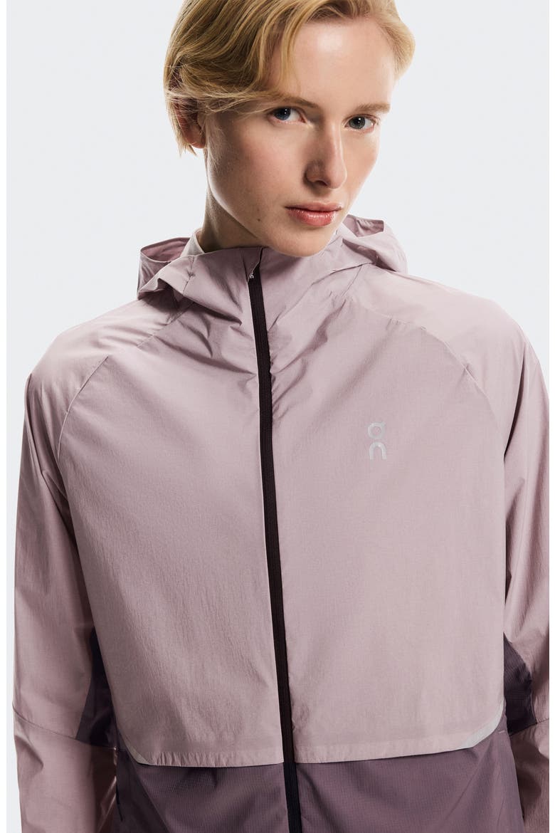 Core Hooded Packable Running Jacket, Alternate, color, HERON/ GOBI