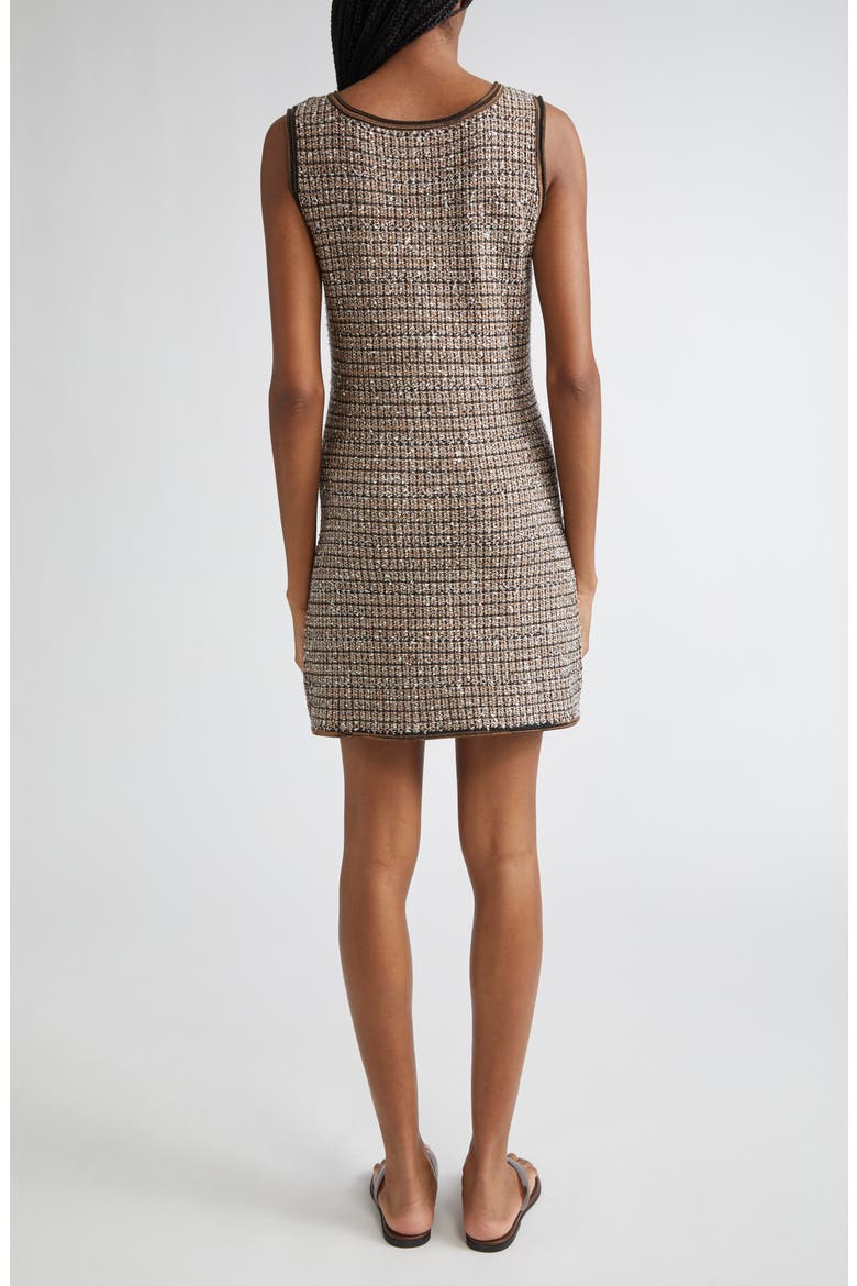 Basette Sleeveless Tweed Dress, Alternate, color, ACORN MULTI