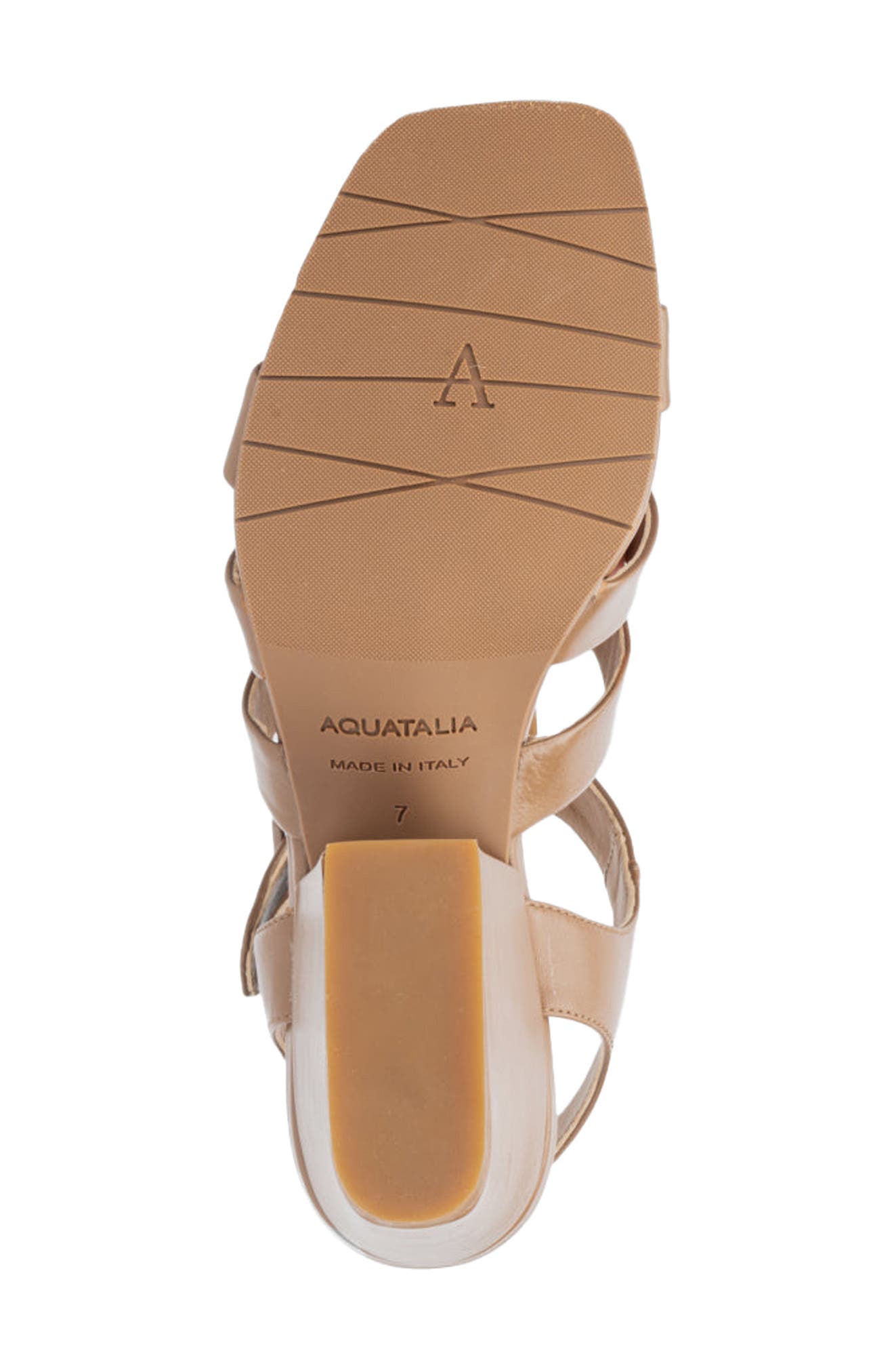 Aquatalia Rebecka Weatherproof Gladiator Sandal, Alternate, color, Caffe