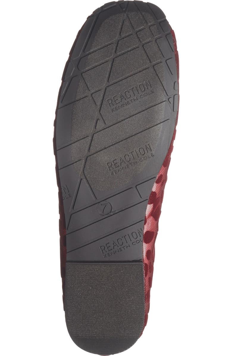 Reaction Kenneth Cole Elstree Ballet Flat, Alternate, color, Red Leopard Mesh