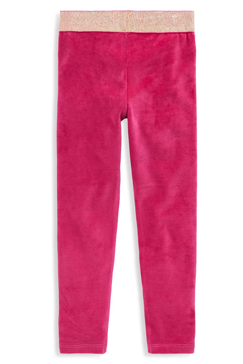 Kids' Velvet Leggings, Alternate, color, FORMICA PINK