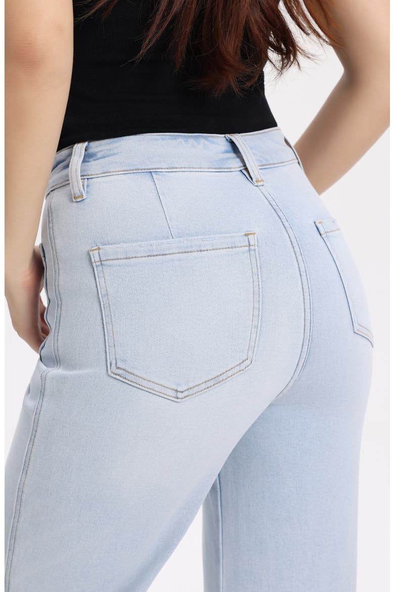 High Waist Wide Leg Jeans, Alternate, color, SAPPHIRE HUE