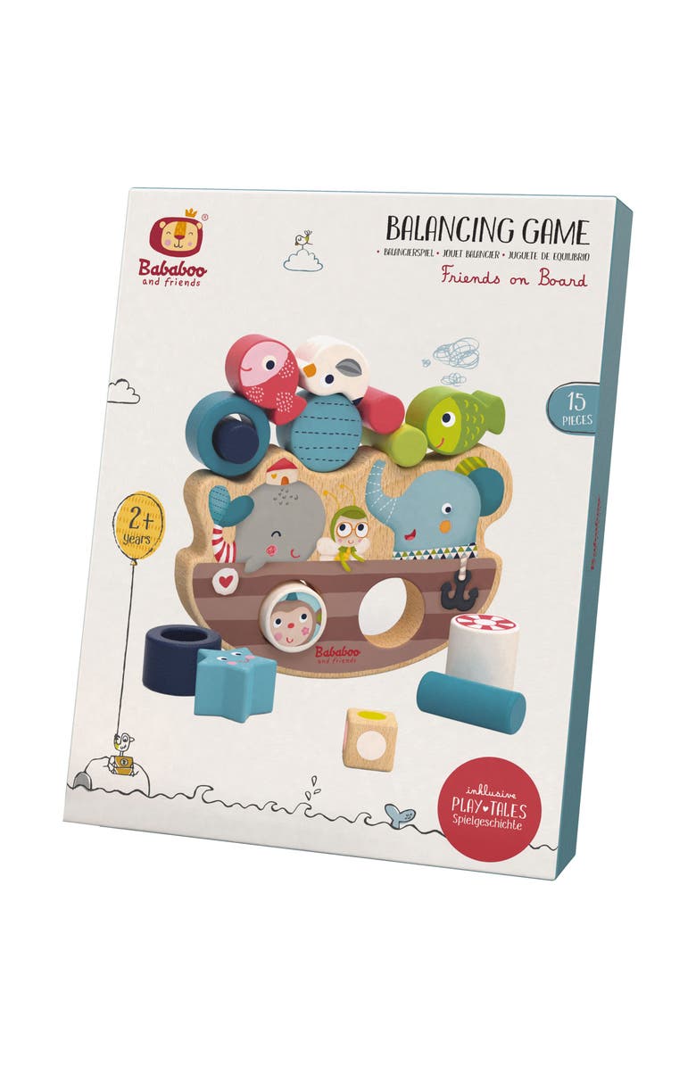 Bababoo and friends<sup>®</sup> Friends on Board Balancing Game, Alternate, color, Multi / Blue