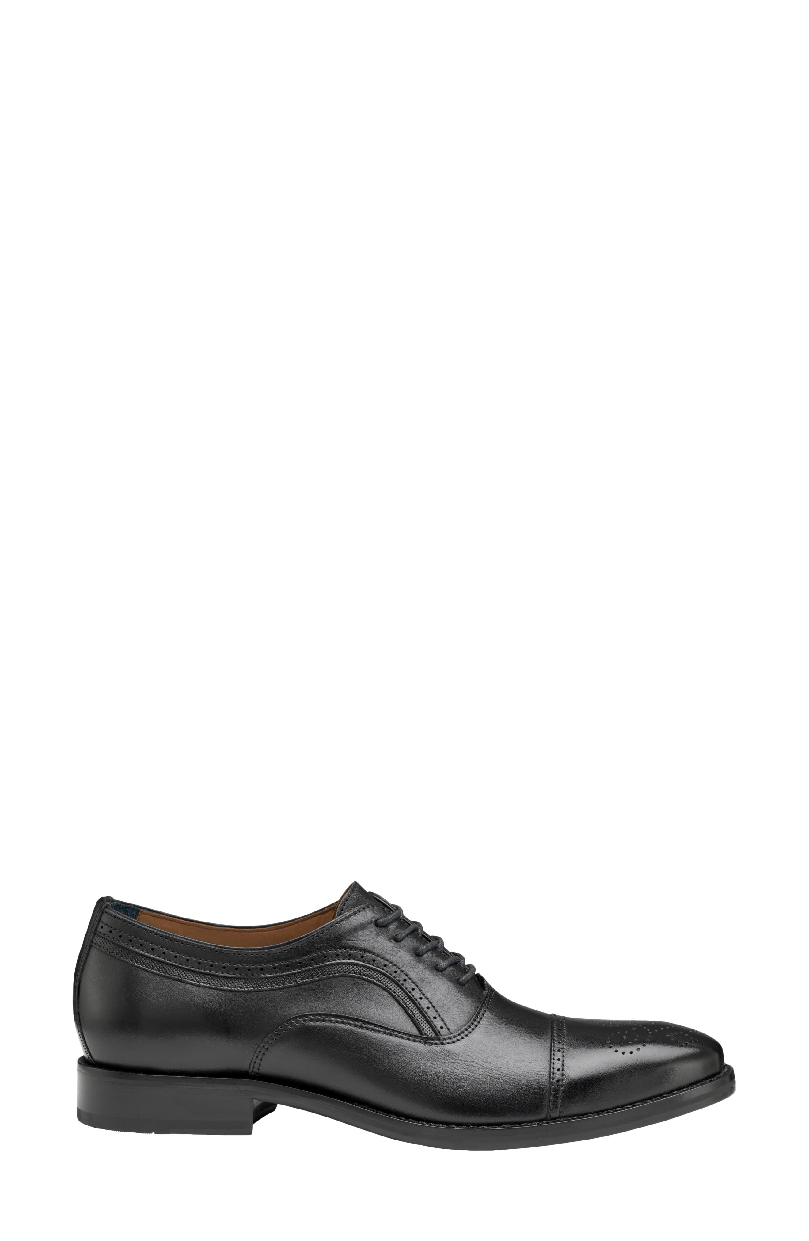 Johnston & Murphy Danridge Cap Toe Oxford, Alternate, color, Black