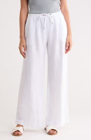 James Perse Linen Wide Leg Pants