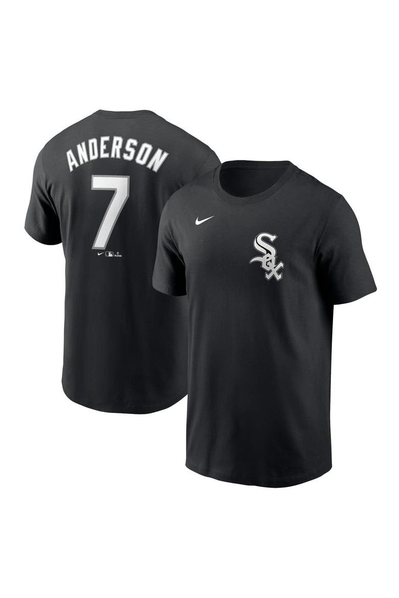 Men's Nike Tim Anderson Black Chicago White Sox Fuse Name & Number T-Shirt, Main, color, Black