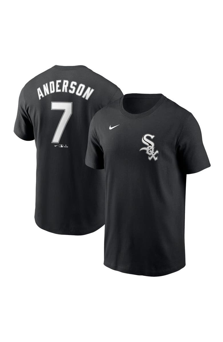 Nike Men's Nike Tim Anderson Black Chicago White Sox Fuse Name & Number T-Shirt, Main, color, 
