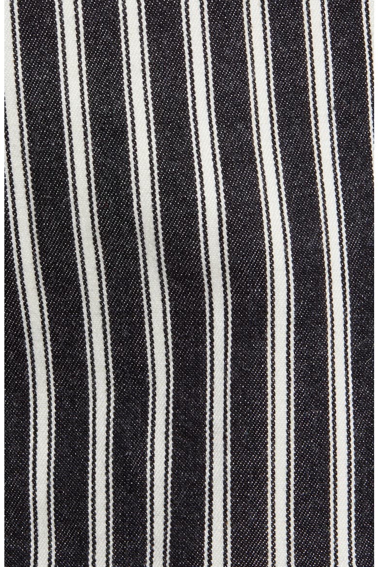 Stripe Tie Front Shorts, Alternate, color, BLACK- WHITE LANA STRIPE