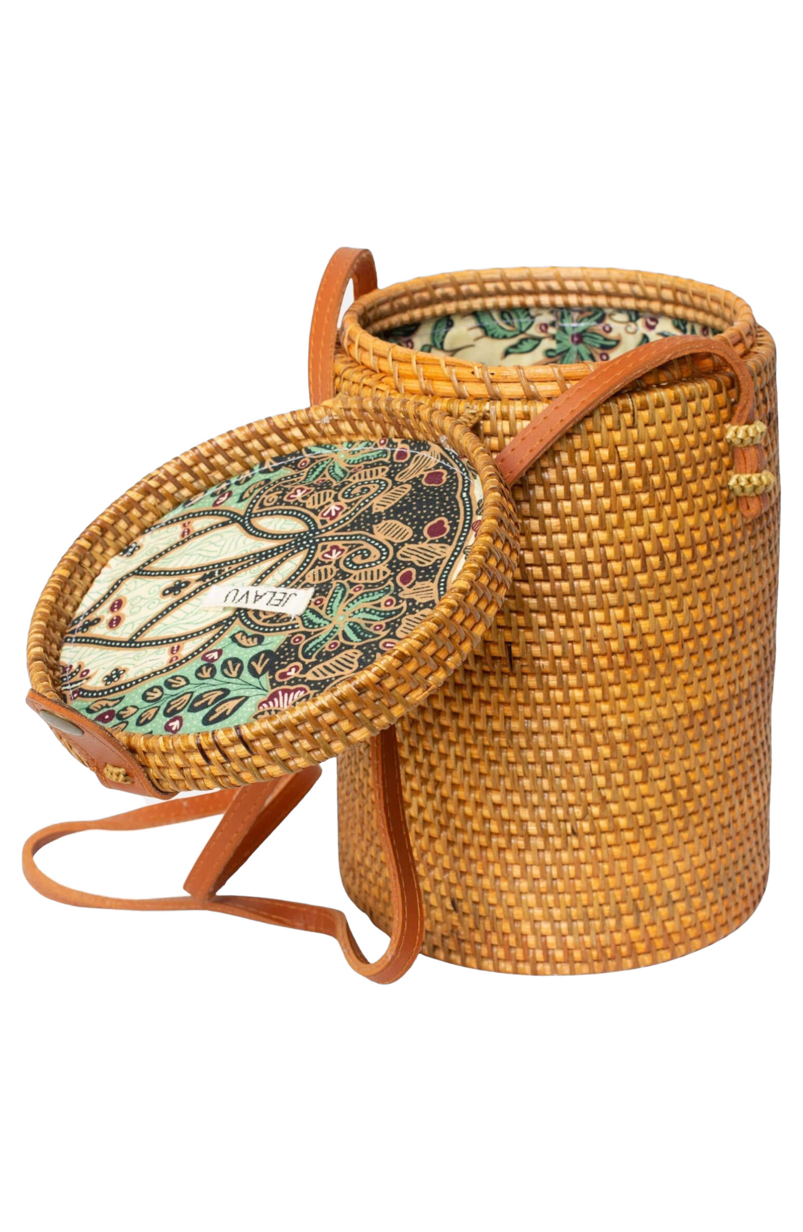 Jelavu Zuma Handwoven Rattan Bucket Bag, Alternate, color, Tan
