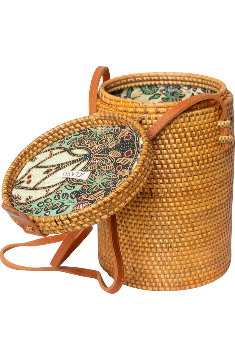 Jelavu Zuma Handwoven Rattan Bucket Bag, Alternate, color, Tan