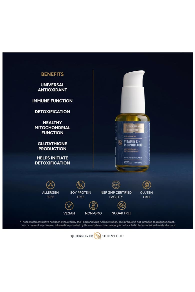 Liposomal Vitamin C and R Lipoic Acid Liquid Supplement, Alternate, color, None