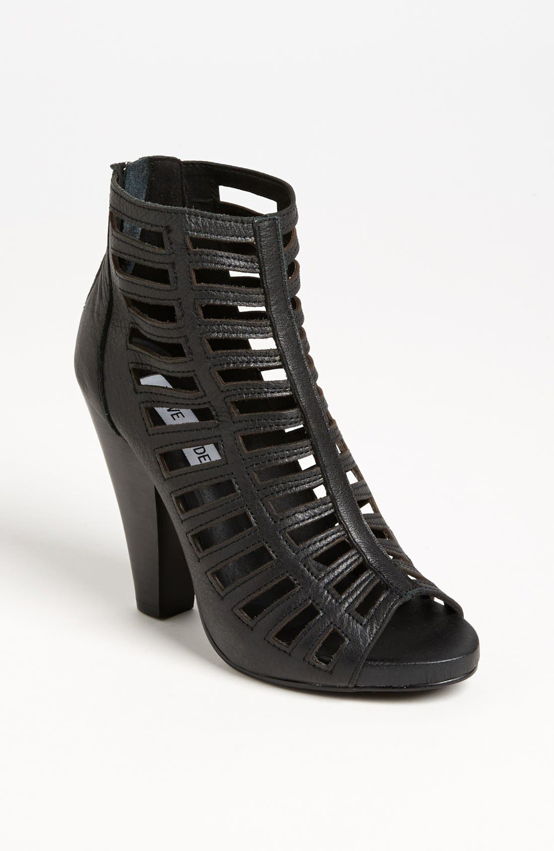 'Alexxia' Bootie, Main, color, BLACK LEATHER