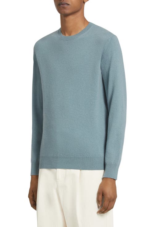 スウェット・トレーナー Z Zegna N6MGI1830 Sweatshirts Sweaters Blue Zegna Relaxed Fit Sweatshirt - Blue - Men | N6MGI1830412