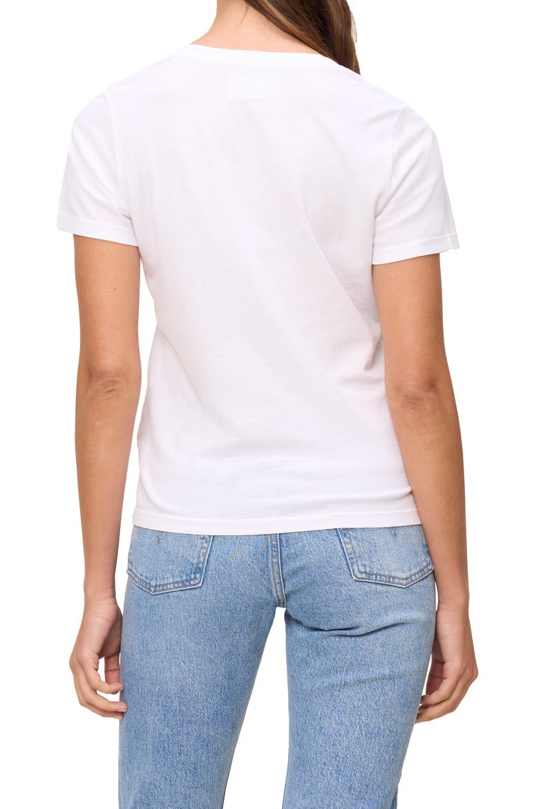 The Organic Cotton V-Neck Tee, Alternate, color, True White