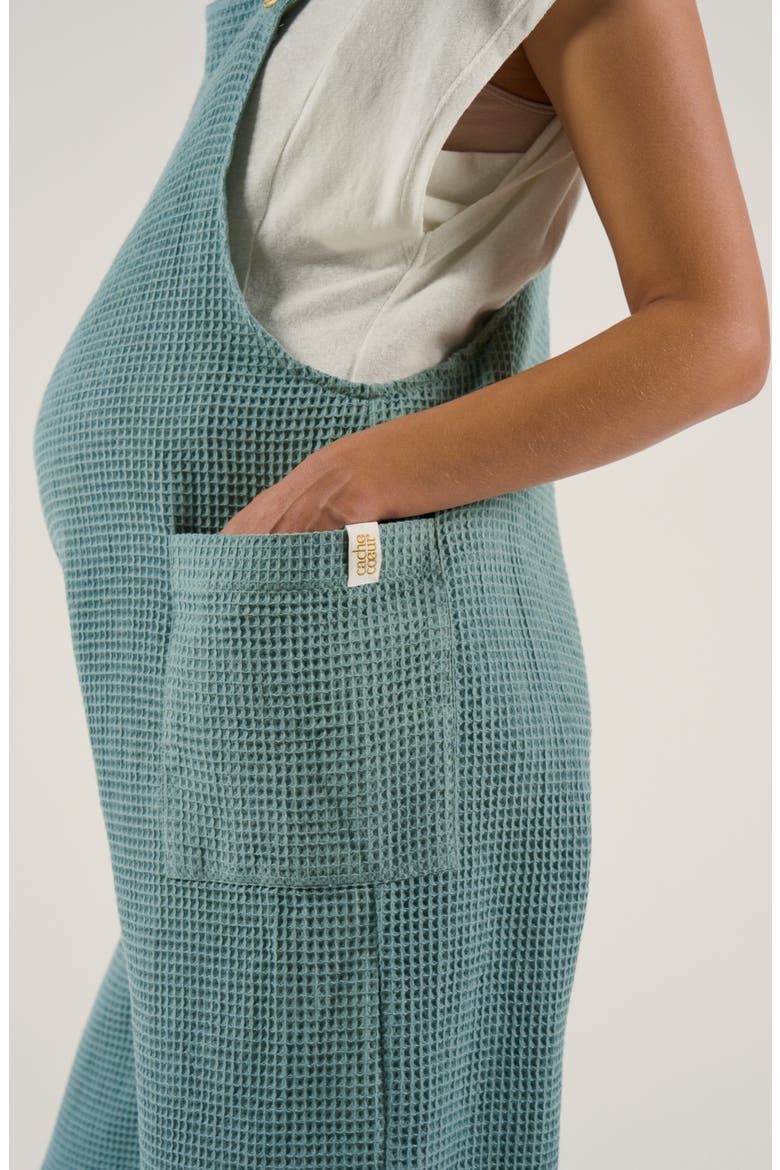 Maternity and Nursing Dungaree Maya, Alternate, color, Green