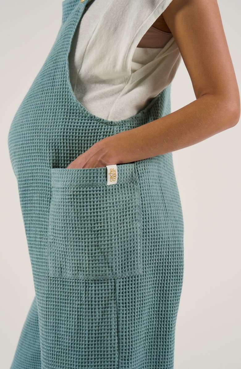 Cache Coeur Maternity and Nursing Dungaree Maya, Alternate, color, Green