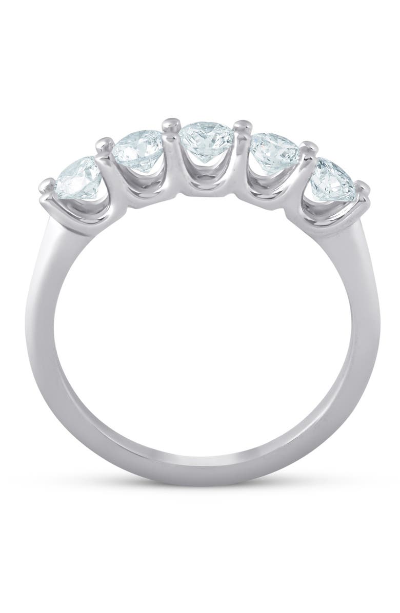 Bliss Diamond 1 1/4 Ct Lab Grown Diamond Five Stone Wedding Ring 14k Gold U Prong, Alternate, color,