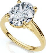Bliss Diamond Certified 2Ct Oval Solitaire Ashley Diamond Engagement Ring 14k Gold Lab Grown