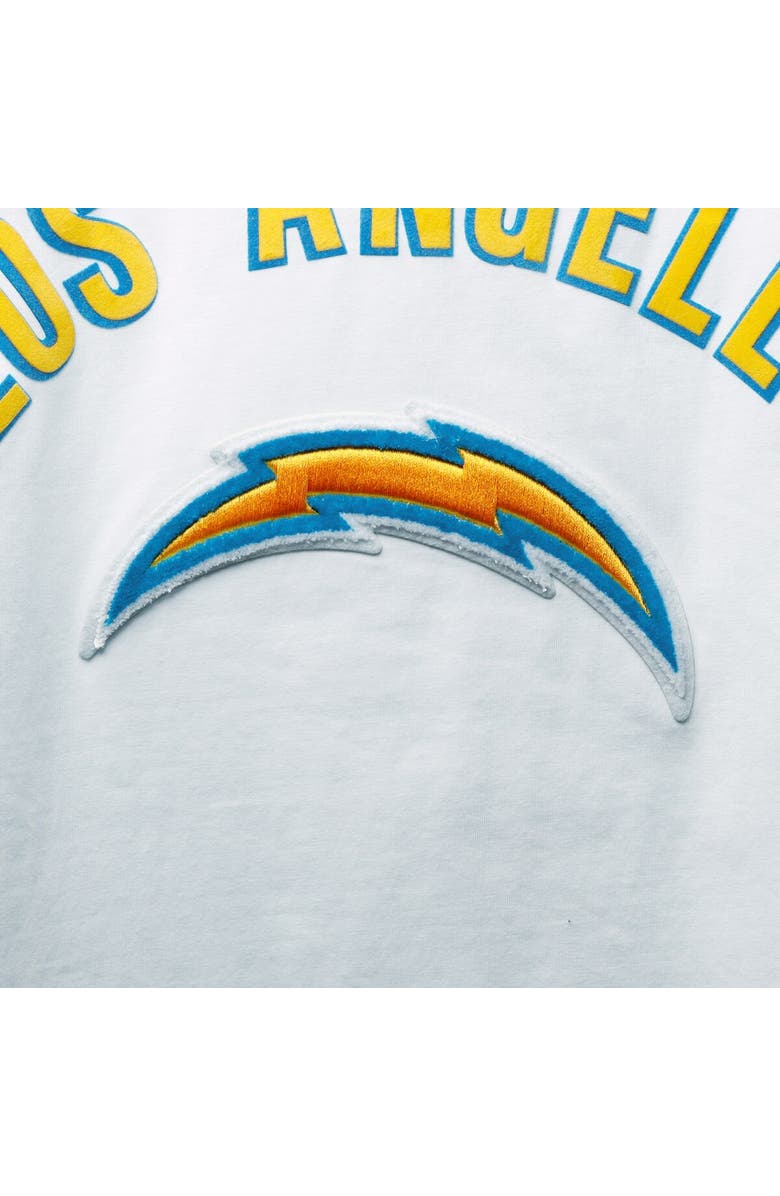 PRO STANDARD Men's Pro Standard White Los Angeles Chargers Team Classic Bristle Slim-Fit T-Shirt, Alternate, color, White