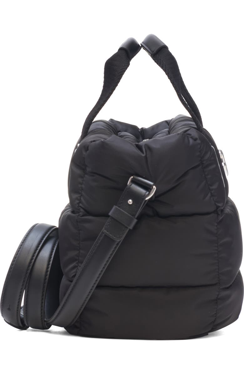 Moncler Mini Caradoc Quilted Tote Bag, Alternate, color, Black