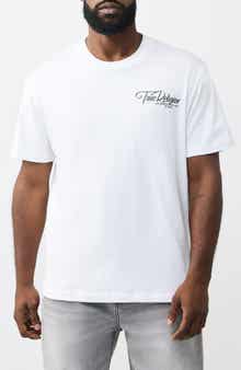True Religion Ribbon Sketch Logo Graphic T-Shirt