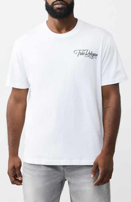 True Religion Ribbon Sketch Logo Graphic T-Shirt